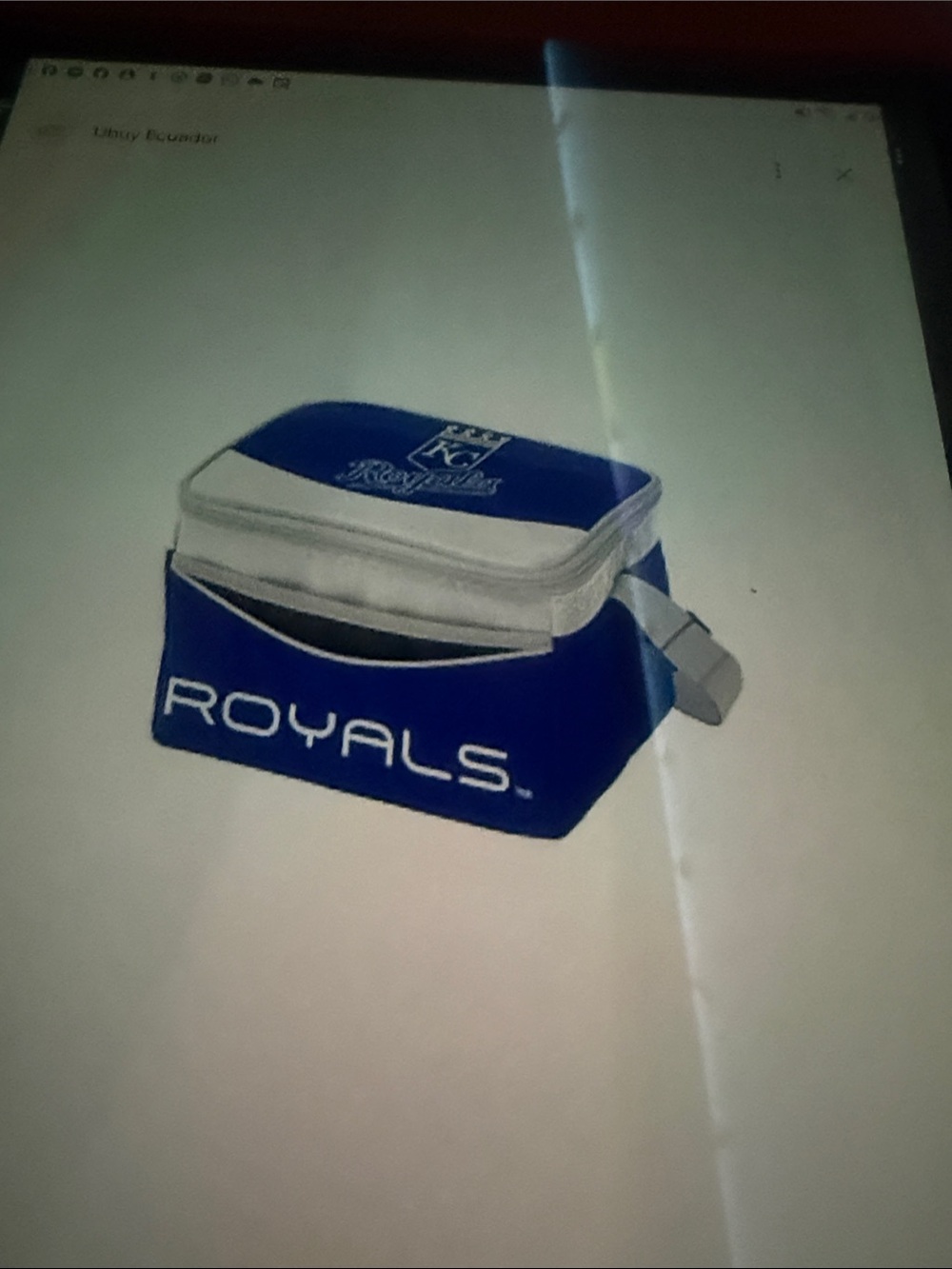 Genuine Merchandise KC Royals Blue and White Toiletry Pouch - Picture 4 of 4